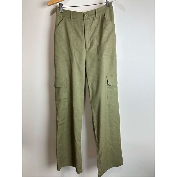 Olive green cargo pants - Picture 2 of 8